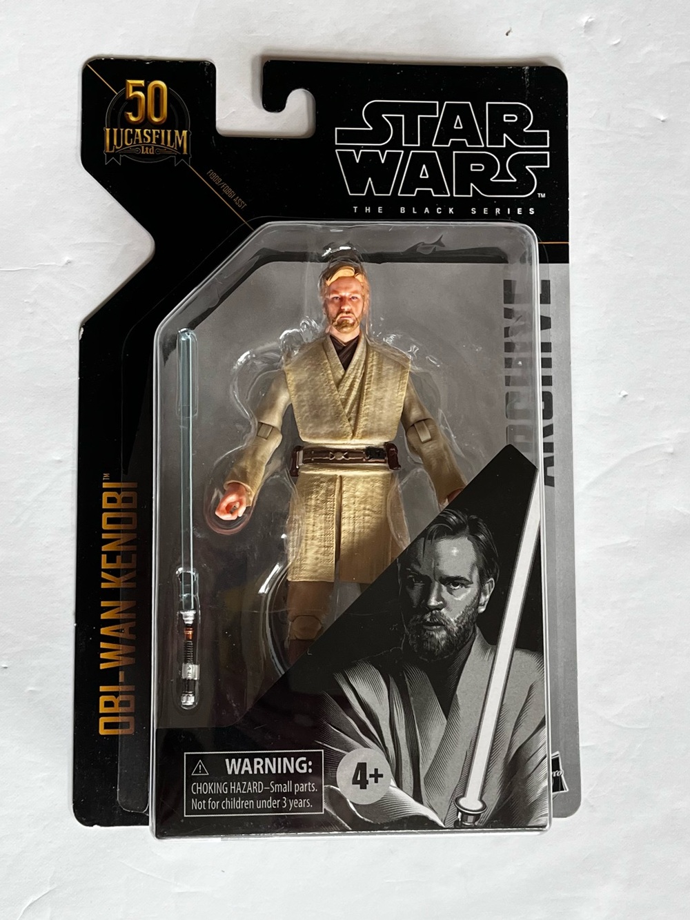 Star Wars Black Series Obi-Wan Kenobi Packaging Back Card - Black and Gold
